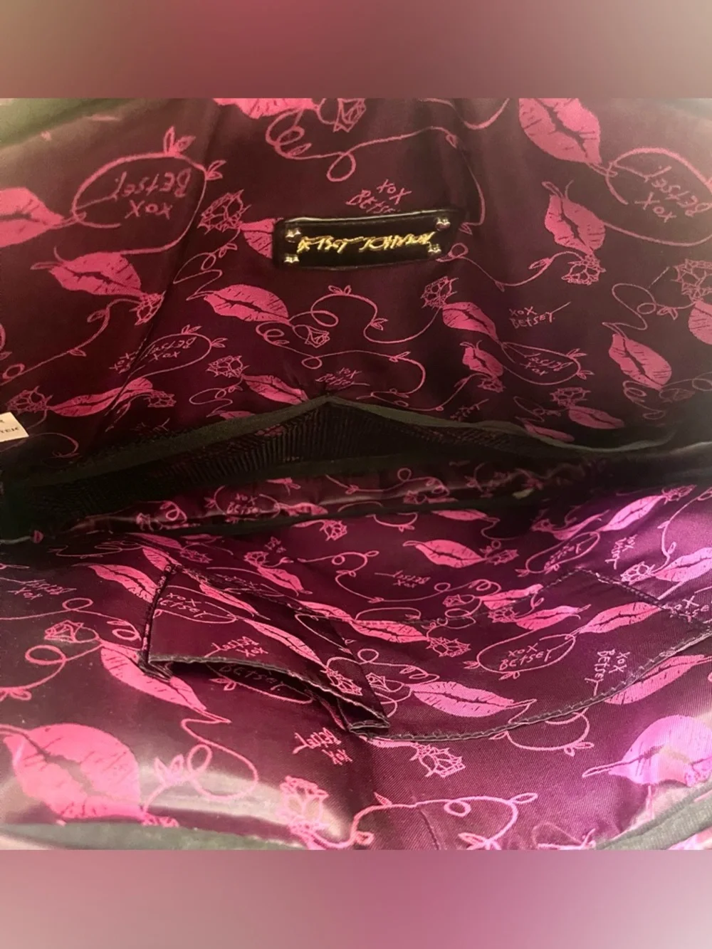 Betsey Johnson Vibrant Floral Red Roses & Leopard Print Laptop & Satchel Bag